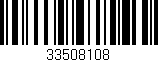 Código de barras (EAN, GTIN, SKU, ISBN): '33508108'