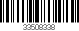 Código de barras (EAN, GTIN, SKU, ISBN): '33508338'