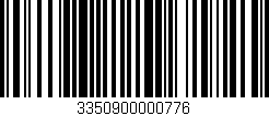 Código de barras (EAN, GTIN, SKU, ISBN): '3350900000776'