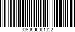 Código de barras (EAN, GTIN, SKU, ISBN): '3350900001322'