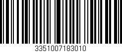 Código de barras (EAN, GTIN, SKU, ISBN): '3351007183010'