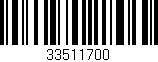 Código de barras (EAN, GTIN, SKU, ISBN): '33511700'