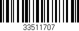 Código de barras (EAN, GTIN, SKU, ISBN): '33511707'