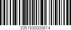 Código de barras (EAN, GTIN, SKU, ISBN): '3351500000814'