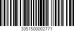 Código de barras (EAN, GTIN, SKU, ISBN): '3351500002771'