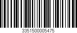 Código de barras (EAN, GTIN, SKU, ISBN): '3351500005475'