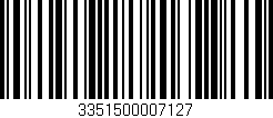 Código de barras (EAN, GTIN, SKU, ISBN): '3351500007127'