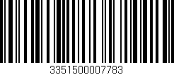 Código de barras (EAN, GTIN, SKU, ISBN): '3351500007783'