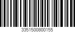 Código de barras (EAN, GTIN, SKU, ISBN): '3351500800155'