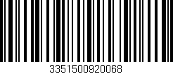 Código de barras (EAN, GTIN, SKU, ISBN): '3351500920068'