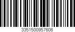 Código de barras (EAN, GTIN, SKU, ISBN): '3351500957606'