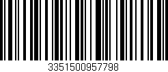 Código de barras (EAN, GTIN, SKU, ISBN): '3351500957798'
