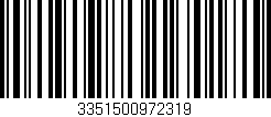 Código de barras (EAN, GTIN, SKU, ISBN): '3351500972319'