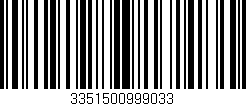 Código de barras (EAN, GTIN, SKU, ISBN): '3351500999033'