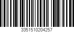 Código de barras (EAN, GTIN, SKU, ISBN): '3351510204257'