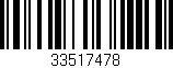 Código de barras (EAN, GTIN, SKU, ISBN): '33517478'
