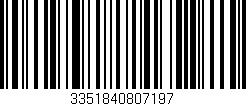 Código de barras (EAN, GTIN, SKU, ISBN): '3351840807197'