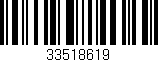 Código de barras (EAN, GTIN, SKU, ISBN): '33518619'
