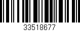 Código de barras (EAN, GTIN, SKU, ISBN): '33518677'