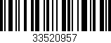 Código de barras (EAN, GTIN, SKU, ISBN): '33520957'