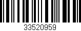 Código de barras (EAN, GTIN, SKU, ISBN): '33520959'