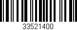Código de barras (EAN, GTIN, SKU, ISBN): '33521400'