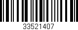 Código de barras (EAN, GTIN, SKU, ISBN): '33521407'