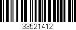 Código de barras (EAN, GTIN, SKU, ISBN): '33521412'