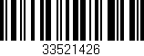 Código de barras (EAN, GTIN, SKU, ISBN): '33521426'