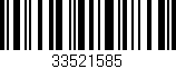 Código de barras (EAN, GTIN, SKU, ISBN): '33521585'