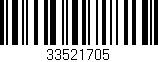 Código de barras (EAN, GTIN, SKU, ISBN): '33521705'