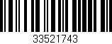 Código de barras (EAN, GTIN, SKU, ISBN): '33521743'