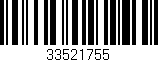 Código de barras (EAN, GTIN, SKU, ISBN): '33521755'