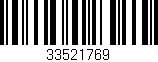 Código de barras (EAN, GTIN, SKU, ISBN): '33521769'