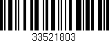 Código de barras (EAN, GTIN, SKU, ISBN): '33521803'