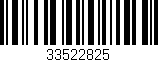 Código de barras (EAN, GTIN, SKU, ISBN): '33522825'