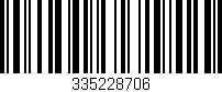 Código de barras (EAN, GTIN, SKU, ISBN): '335228706'