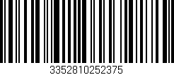 Código de barras (EAN, GTIN, SKU, ISBN): '3352810252375'