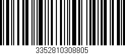 Código de barras (EAN, GTIN, SKU, ISBN): '3352810308805'