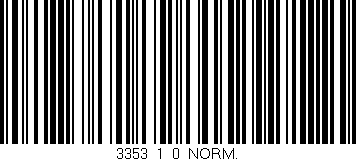 Código de barras (EAN, GTIN, SKU, ISBN): '3353_1_0_NORM.'