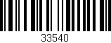 Código de barras (EAN, GTIN, SKU, ISBN): '33540'