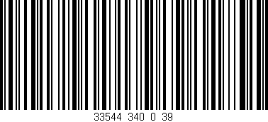 Código de barras (EAN, GTIN, SKU, ISBN): '33544_340_0_39'
