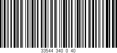 Código de barras (EAN, GTIN, SKU, ISBN): '33544_340_0_40'