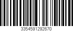 Código de barras (EAN, GTIN, SKU, ISBN): '3354591292670'