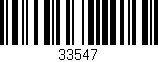 Código de barras (EAN, GTIN, SKU, ISBN): '33547'