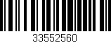 Código de barras (EAN, GTIN, SKU, ISBN): '33552560'