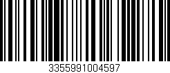 Código de barras (EAN, GTIN, SKU, ISBN): '3355991004597'