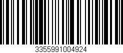Código de barras (EAN, GTIN, SKU, ISBN): '3355991004924'