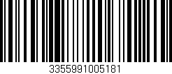 Código de barras (EAN, GTIN, SKU, ISBN): '3355991005181'