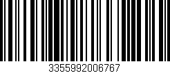Código de barras (EAN, GTIN, SKU, ISBN): '3355992006767'